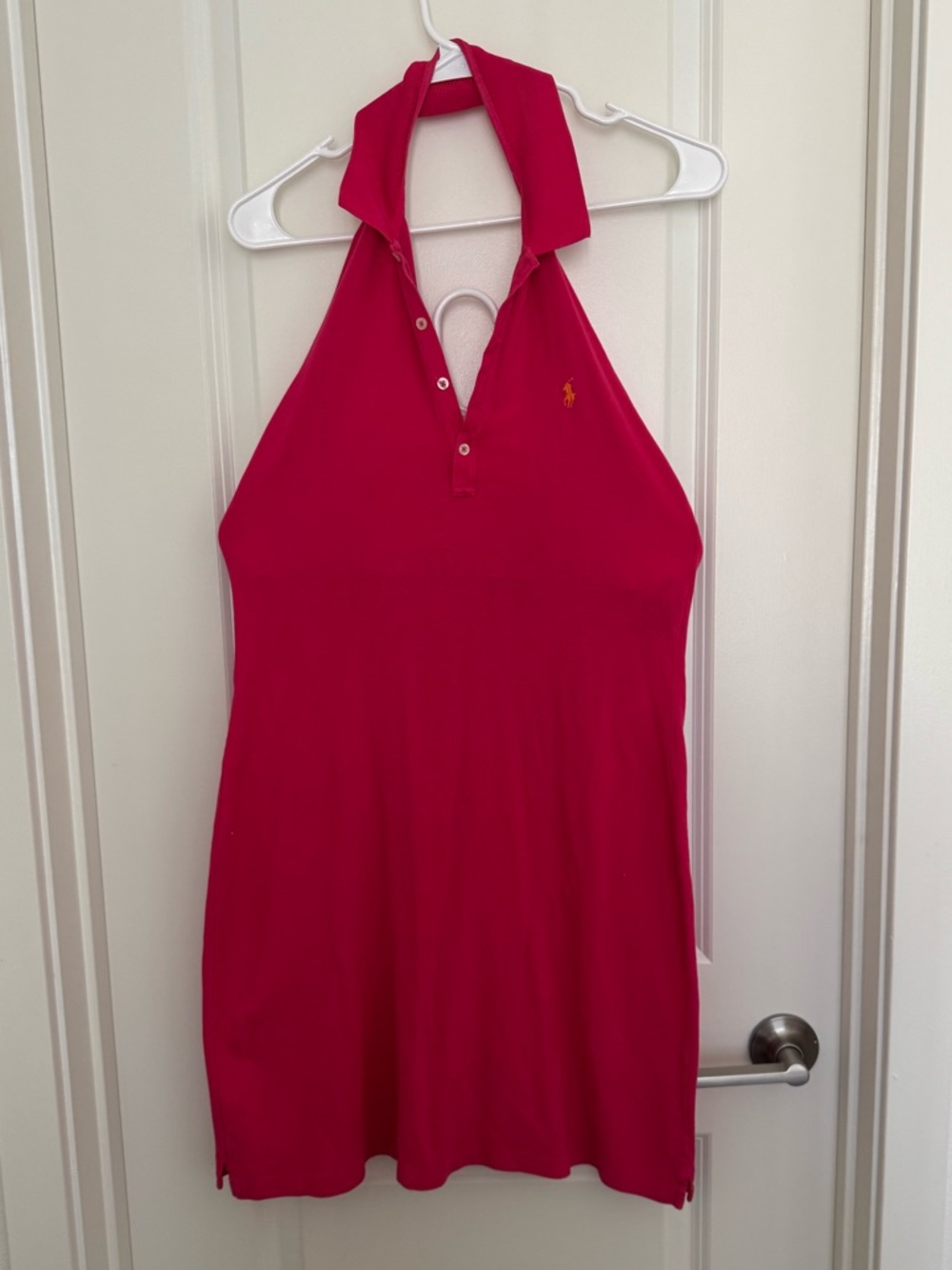 Ralph Lauren Fuchsia Halter Polo Dress